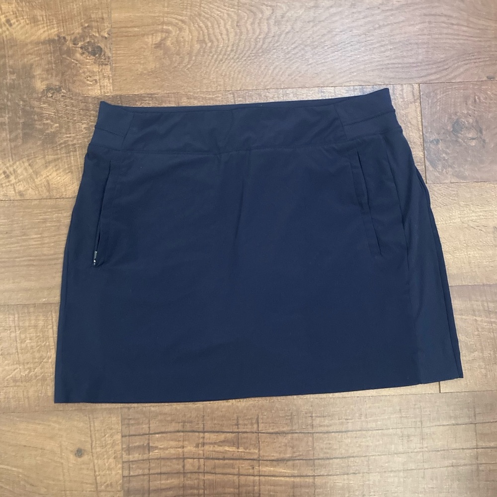 Athleta Navy Skort Tennis Golf PickleBall Pockets EUC Women’s 14